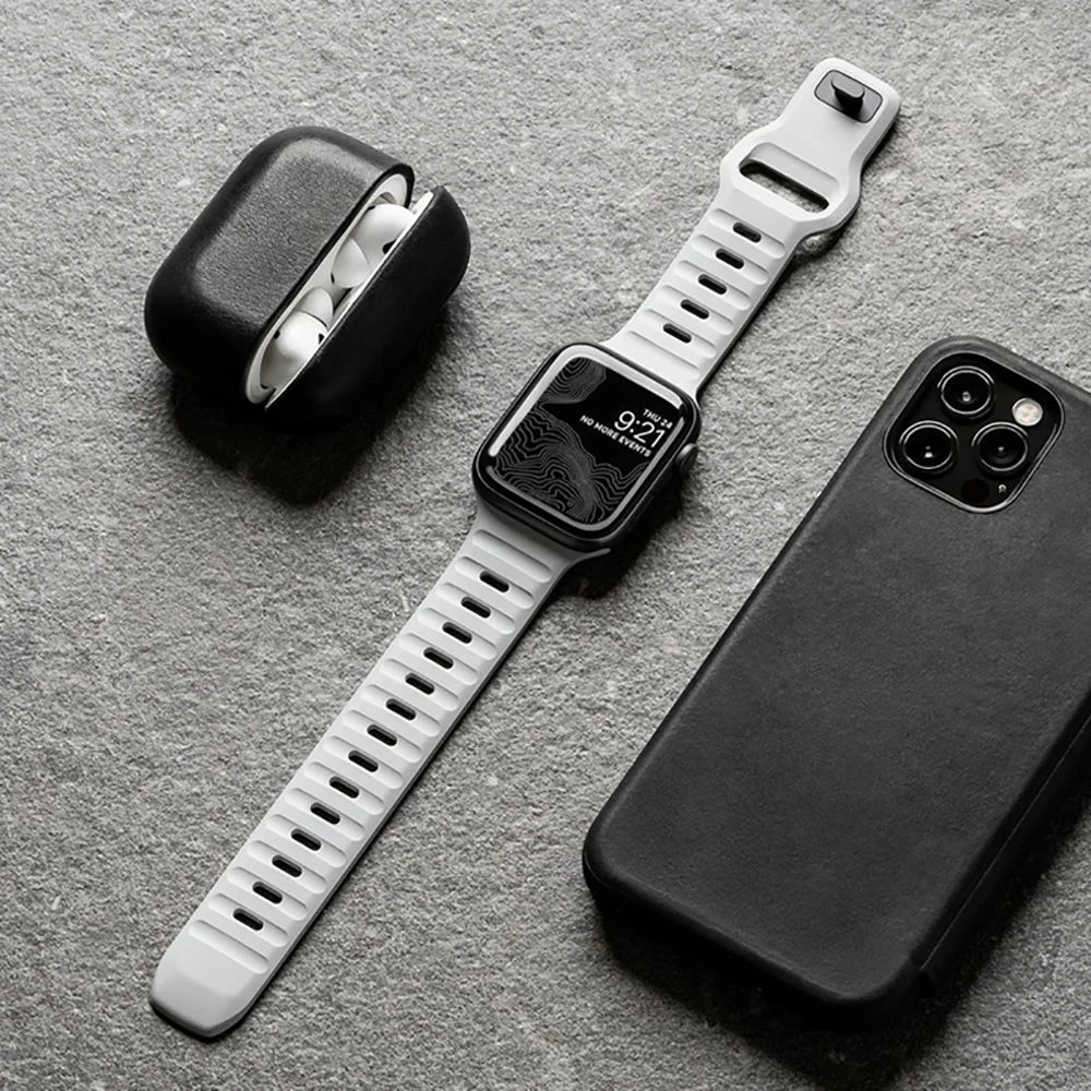 Rrip për Apple Watch Tech-Protect IconBand Line, TPU, Bezhe, 42/44/45/49 mm