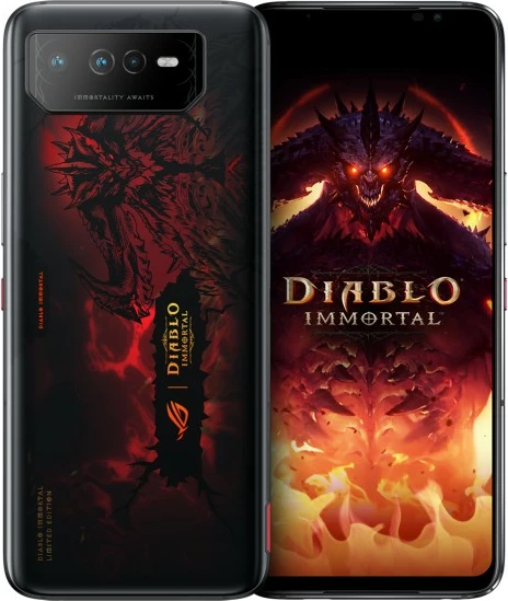 Celular ASUS ROG Phone 6 Diablo Immortal Edition, 16 GB, 512 GB, 50 MP, Android 12, Hellfire Red