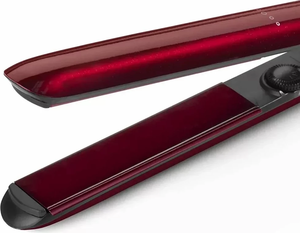 Drejtues flokësh, BaByliss, ST212PE, 24 mm, pllaka qeramike me jonizim, 210°C, e kuqe