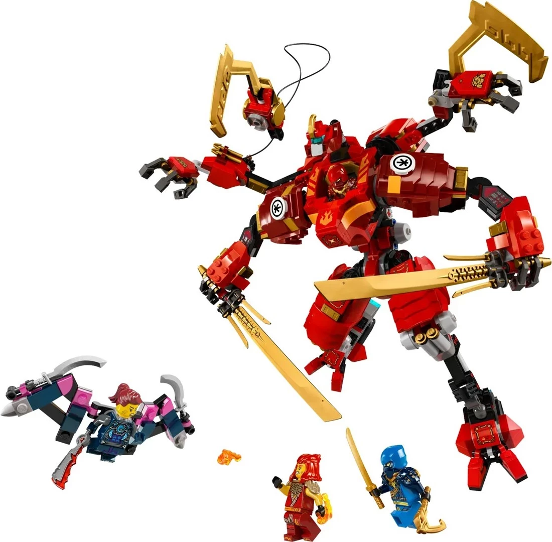 Set LEGO NINJAGO 71812 Kai's Ninja Climber Mech, për fëmijë 9+ vjeç, Kuq