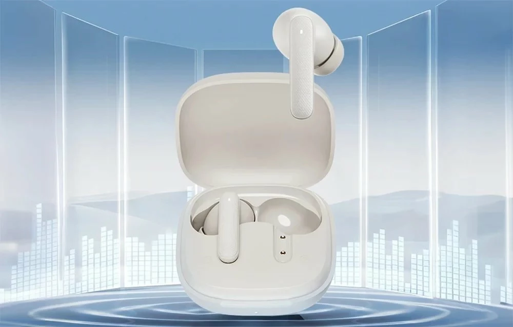 Kufje QCY T43 TWS me ENC, Bluetooth 5.3, USB-C, IPX4, të bardha
