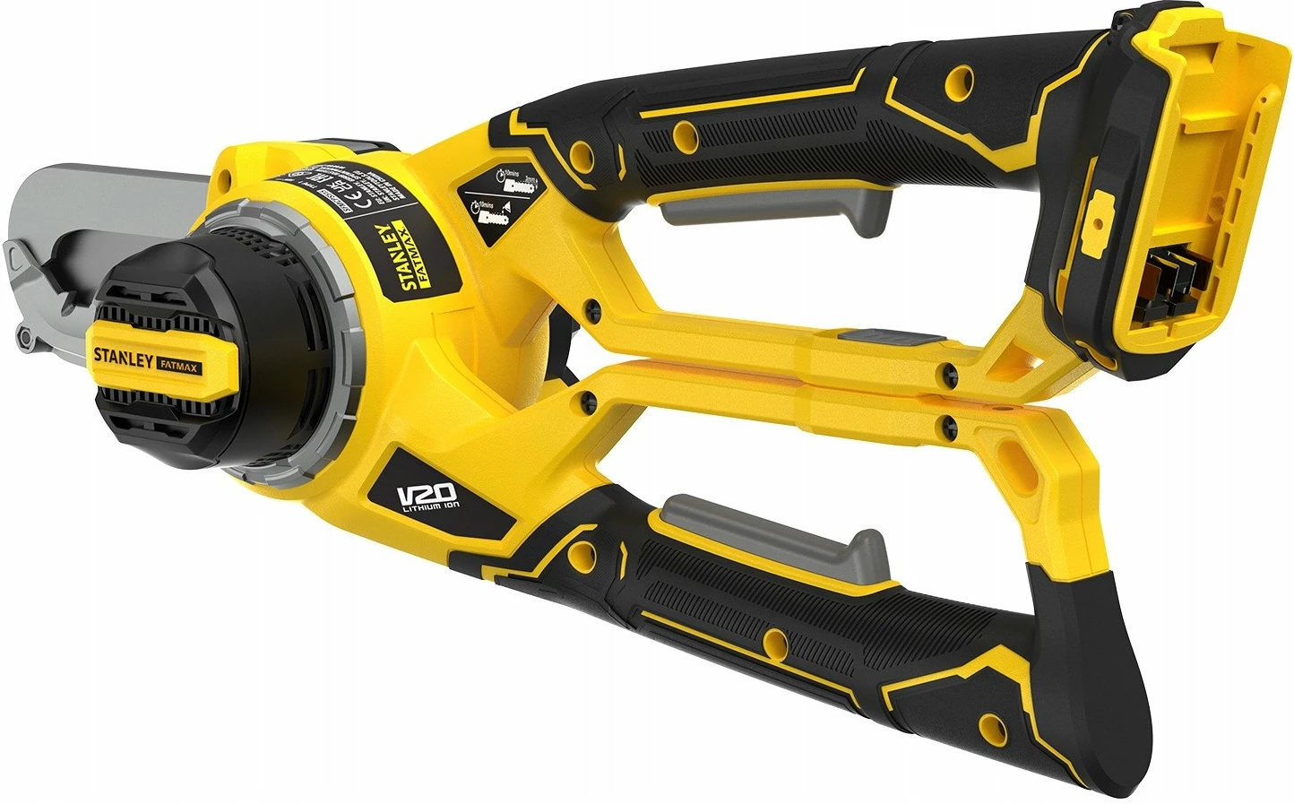 Sharrë krasitëse me zinxhir Stanley Fatmax SFMCPS515M1-QW, 18V 4Ah, shinë 15 cm, Li-Ion, me bateri dhe karikues, e verdhë/zezë