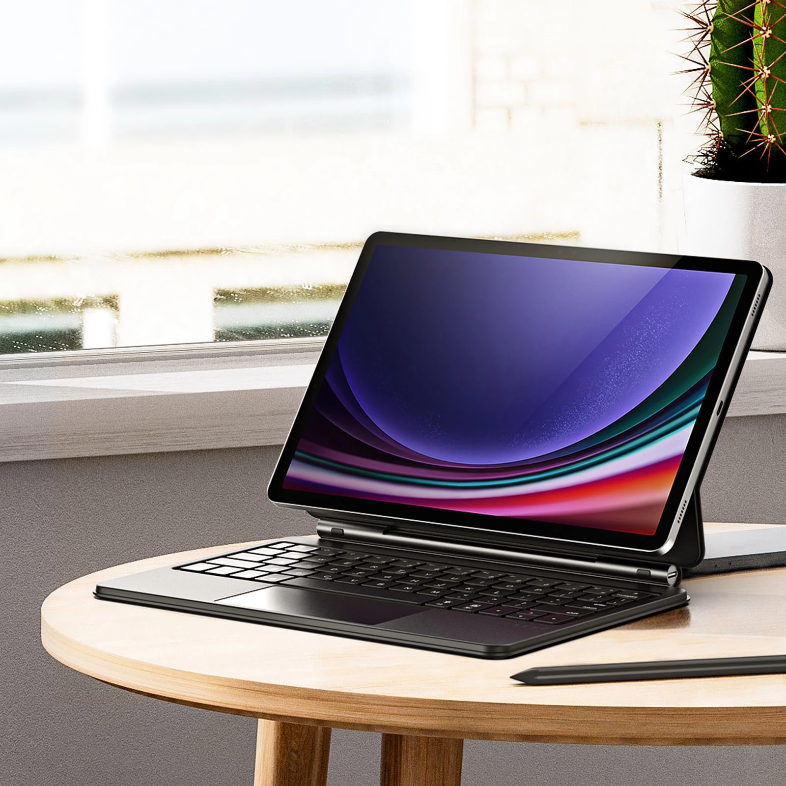 Mbështjellës me tastierë Bluetooth Dux Ducis MK Series për Samsung Galaxy Tab S9/S8/S7, i zi