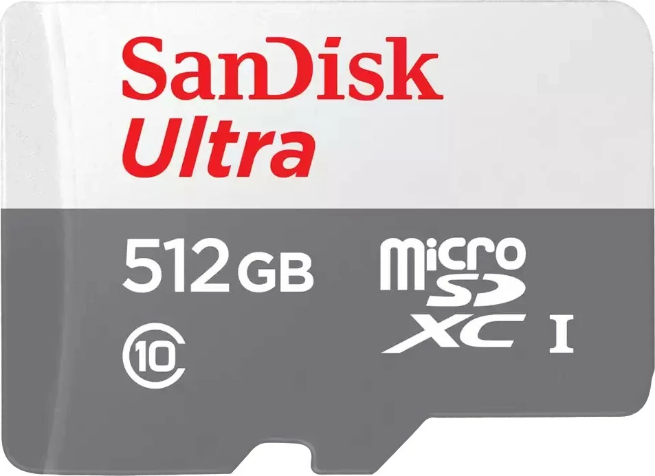 Kartë memorie Sandisk Ultra 512GB microSDXC bardhë/gri