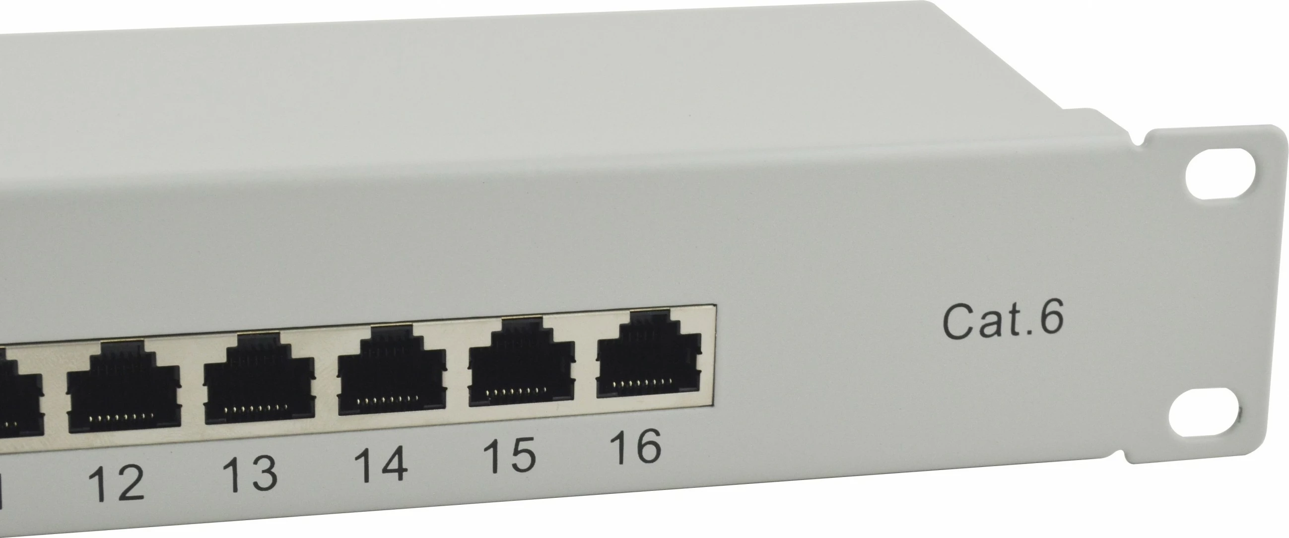 Patch panel rrjeti Equip 16-portë Cat6, 1U, rack, gri