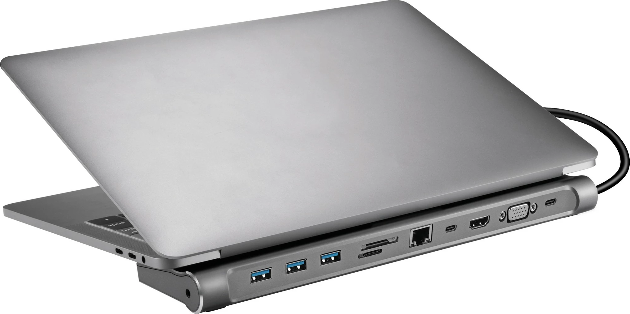 Docking Station Sandberg USB-C 10-in-1, Wired, USB 3.2 Gen 1, 100 W, Aluminium