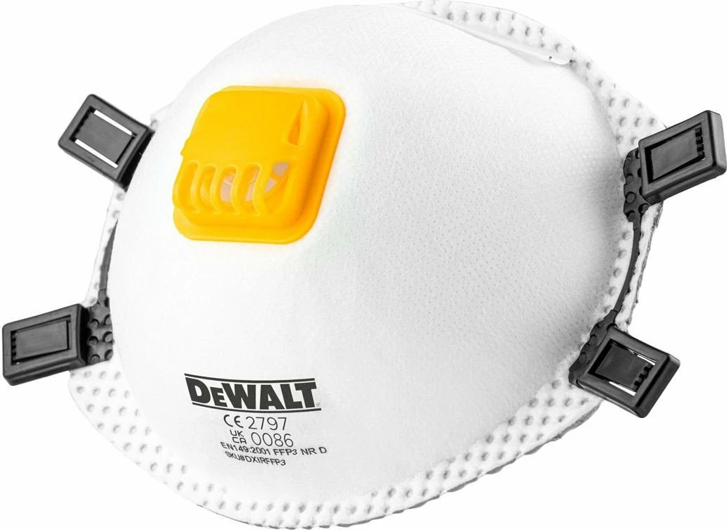 Maskë mbrojtëse Dewalt DXIRFFP32 FFP3 me valvul, 2 copë