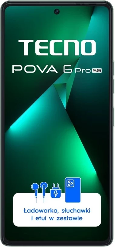 Celular TECNO Mobile Pova 6 Pro 5G, 12 GB, 256 GB, Jeshil