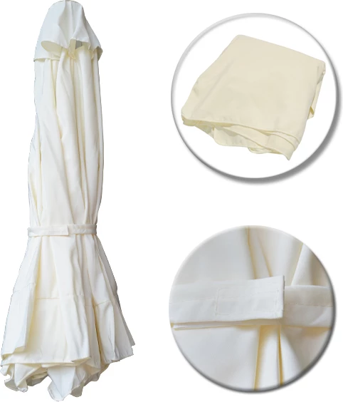 Pëlhurë zëvendësuese për 6 rreze, ngjyrë krem, për ombrellë 2m, FH6001