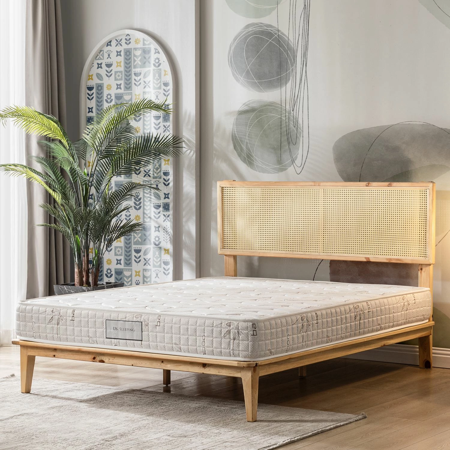 Dyshek ekonomik Skye Decor, ngjyrë kafe e çelët, 100x200 cm