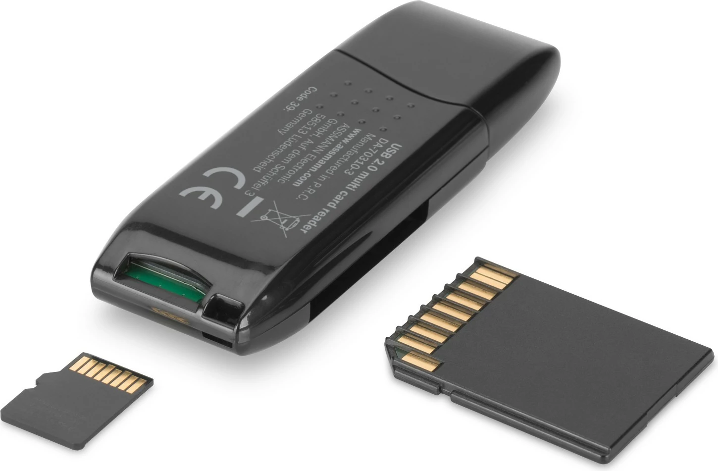 Lexues kartelash Digitus CardReader USB 2.0 SD/Micro SD, i zi