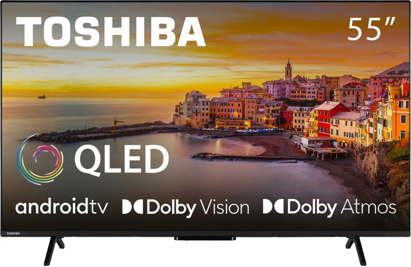 Televizor QLED Toshiba 55QA2363DG, 55 inç, Ultra HD/4K, Android TV, i zi