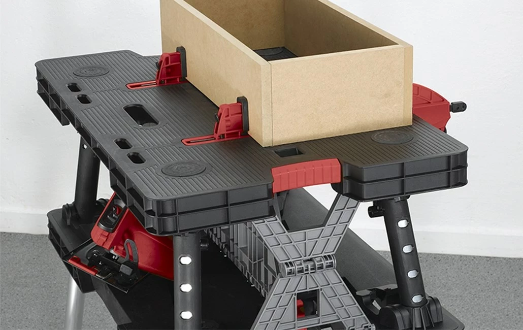 Tavolinë pune portative Keter, 910 mm, e zezë