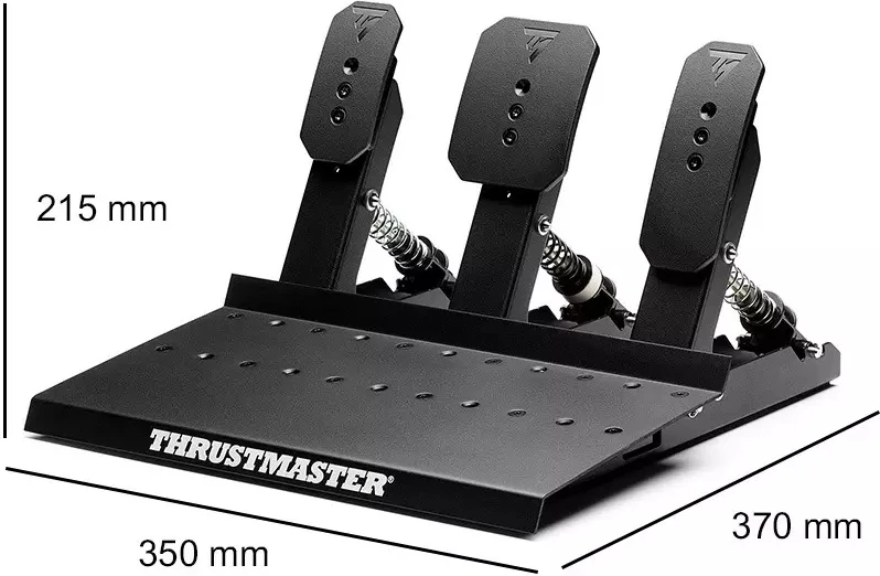 Set pedalesh gaming Thrustmaster Raceline Pedals III, 3 pedale, H.E.A.R.T. sensor, kompatibil PC/PS5/PS4/Xbox One/Series S/X, e zezë