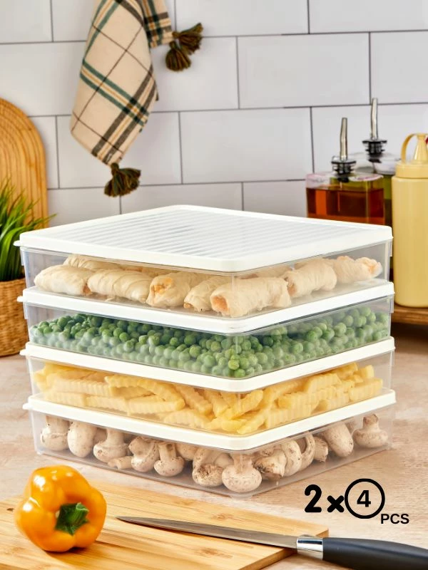 Set kuti për organizim (8 copë), Hermia, VITABOX 8'LI, e bardhë, 2.8L