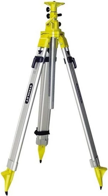 Stativ tripod alumin Stanley 1-77-163, lartësi pune 97-160 cm, filetë 5/8", verdhë/argjend