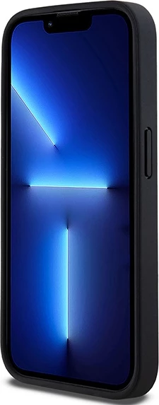 Mbështjellës DKNY Mono Stripe & Metal Logo për iPhone 15 Pro Max, i zi