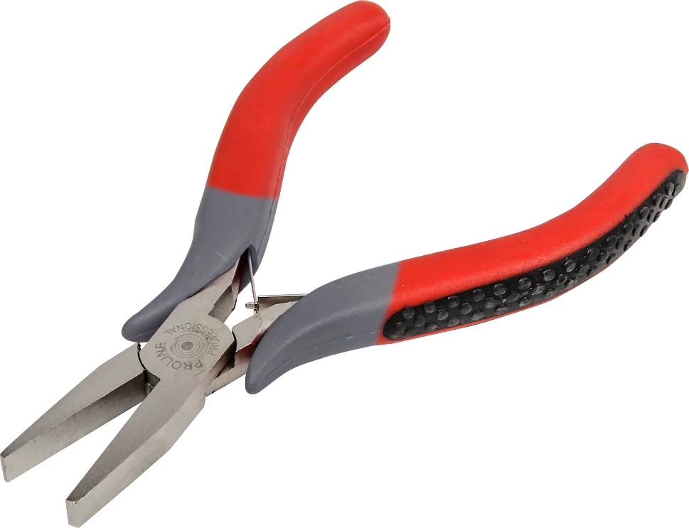 Pincë e sheshtë mini PROLINE 28785 120 mm, kuqe/gri