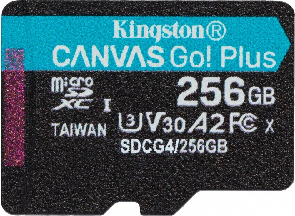 Kartë memorie microSD Kingston Canvas Go! Plus 256GB, 200MB/s