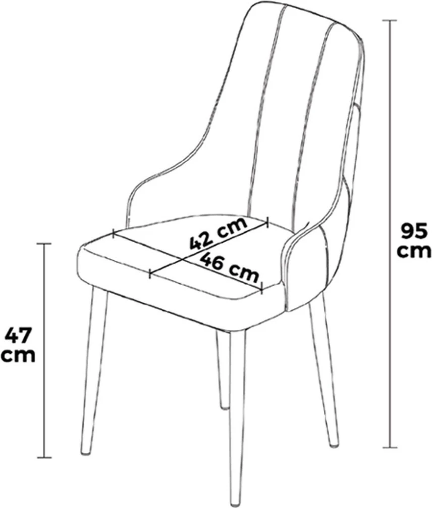 Set karrigesh (2 copë), Hanah Home, Trex, e zezë