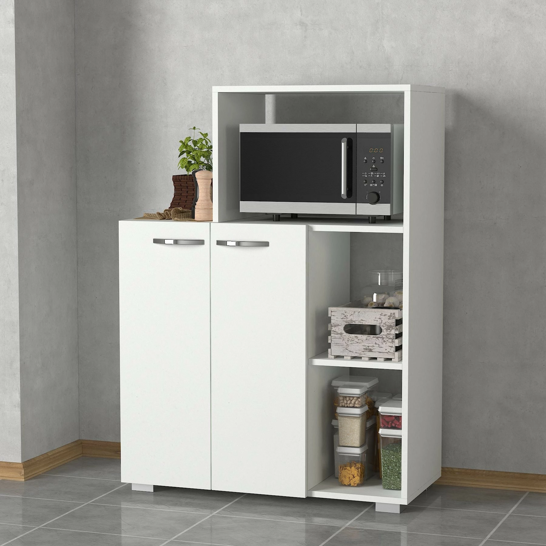 Dollap kuzhine, ngjyrë e bardhë, Skye Decor, Pars