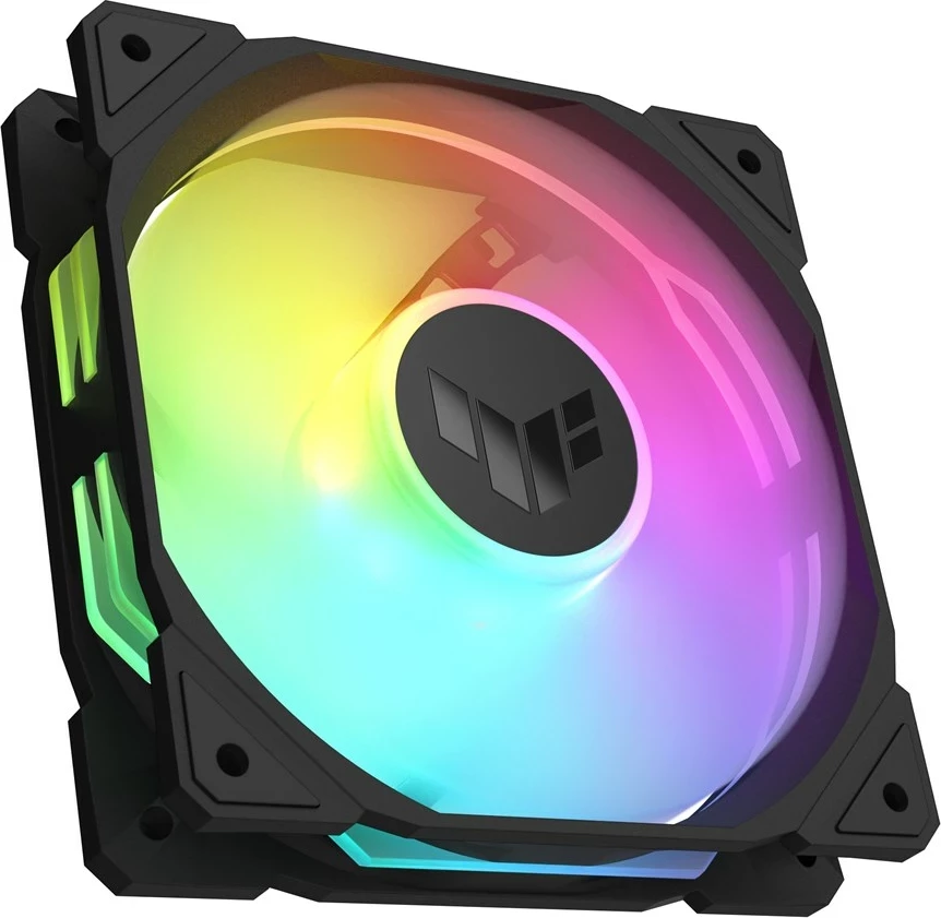 Ventilatorë ASUS TUF Gaming TR120 ARGB Reverse, set treshe, 12 cm, Ngjyrë e zezë