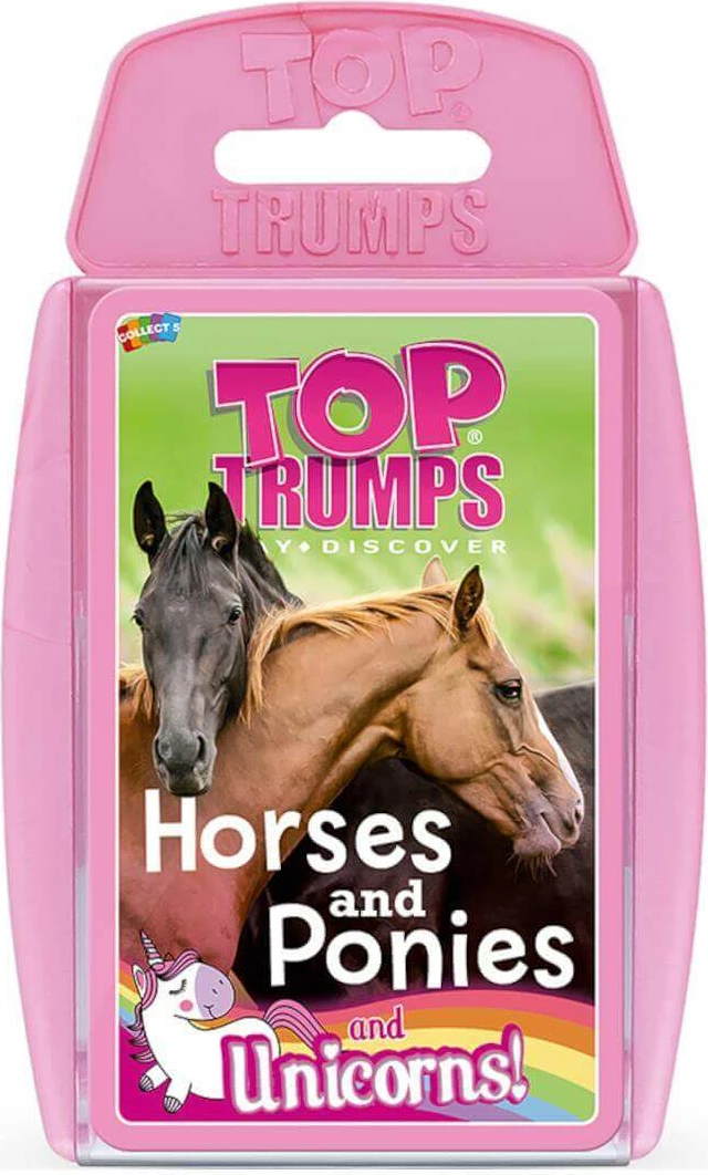 Lojë me letra Winning Moves Top Trumps Horses, Ponies and Unicorns