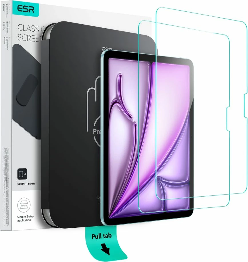 Xham mbrojtës ESR UltraFit për iPad Air 11" (2024/2025), 2 copë