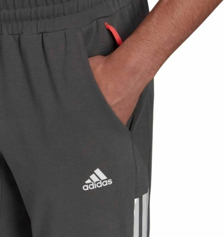 Pantallona sportive për meshkuj adidas, ngjyrë grafit [Madhësia: S]