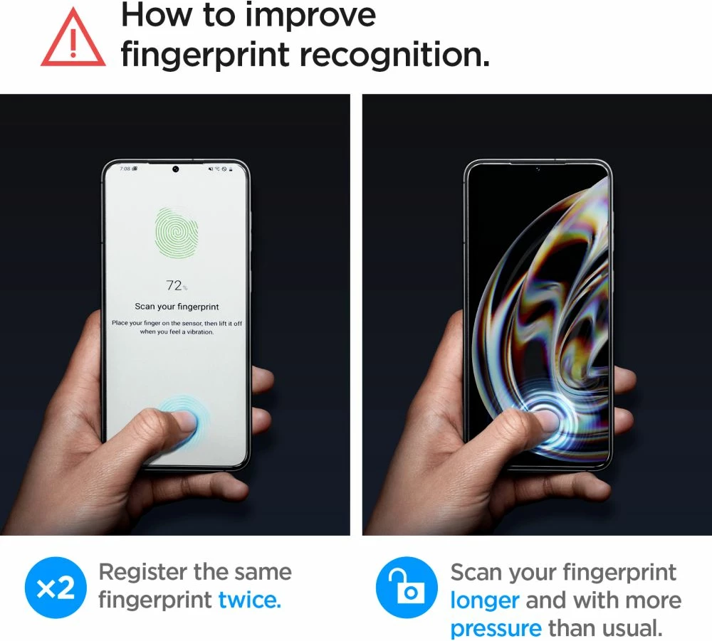 Mbrojtës ekrani xham i temperuar Spigen Glas.tR EZ Fit për Samsung Galaxy S23+, 2 copë