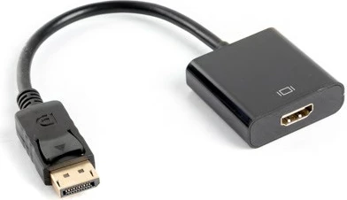 Përshtatës HDMI- Displayport Lanberg Adapter, 0.1m, i zi 