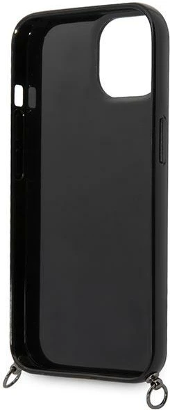 Mbështjellës Karl Lagerfeld KLHCP14SSTSTP për iPhone 14 6.1", me rrip, rozë