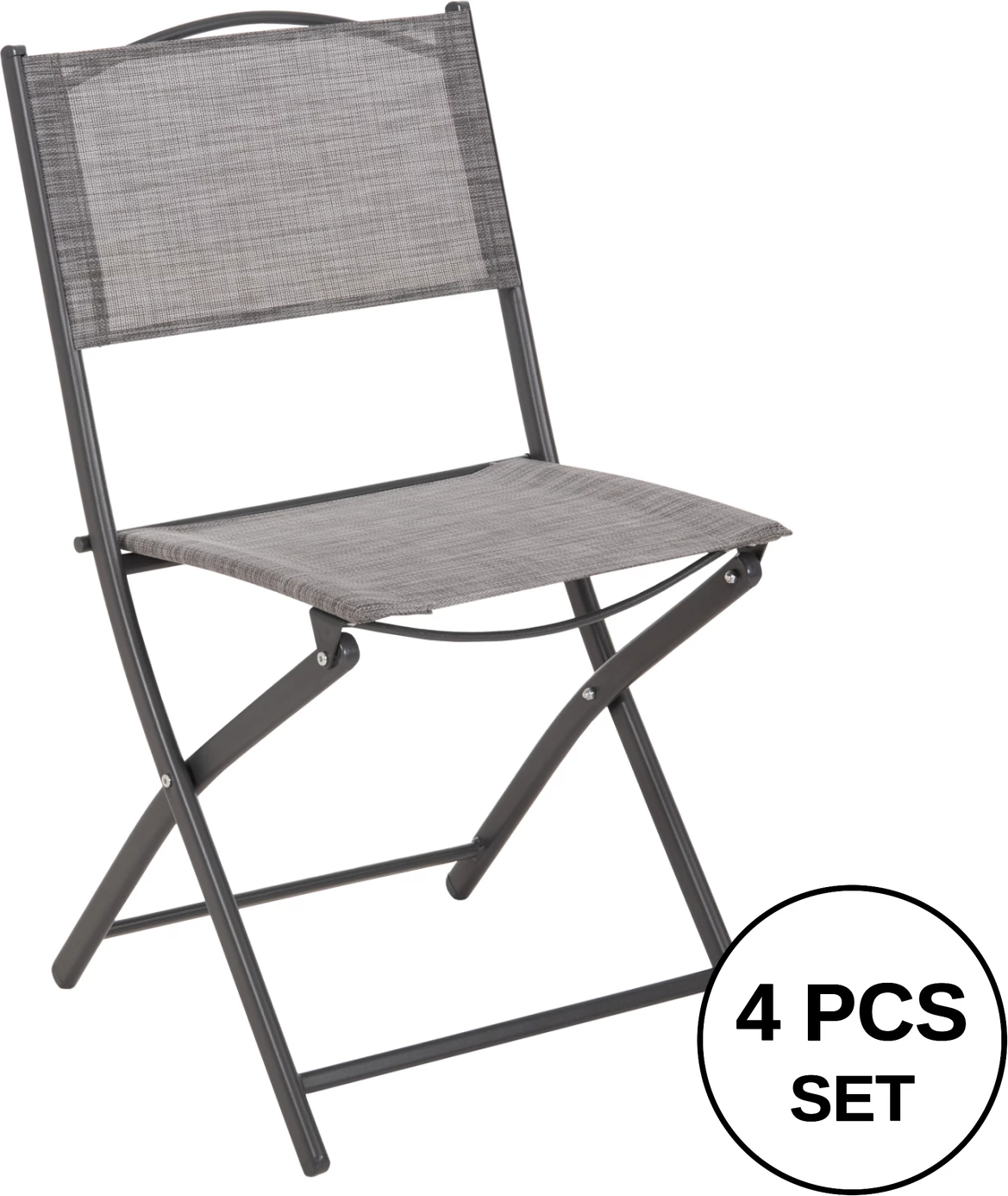 Karrige e palosshme për jashtë, MAG FH5971.01, metal gri-tekstilen gri, 45x51x81H cm., set prej 4 copë