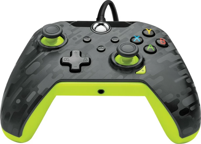 Kontroller i kablluar për Xbox PDP Carbon, 2.5 m, 3.5 mm, Share, Electric Yellow