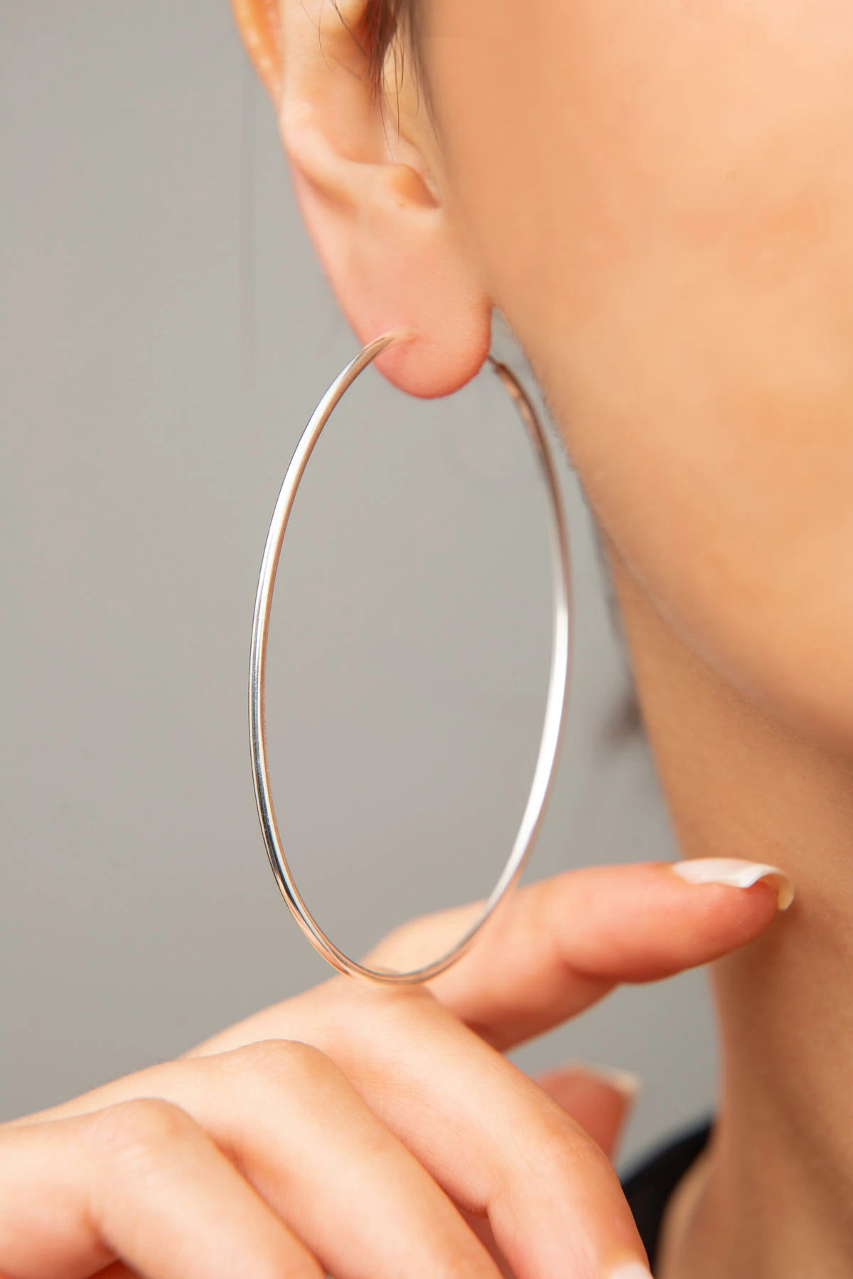 Vathë të mëdhenj rrethor prej argjendi, Elika Silver, ERKP13002