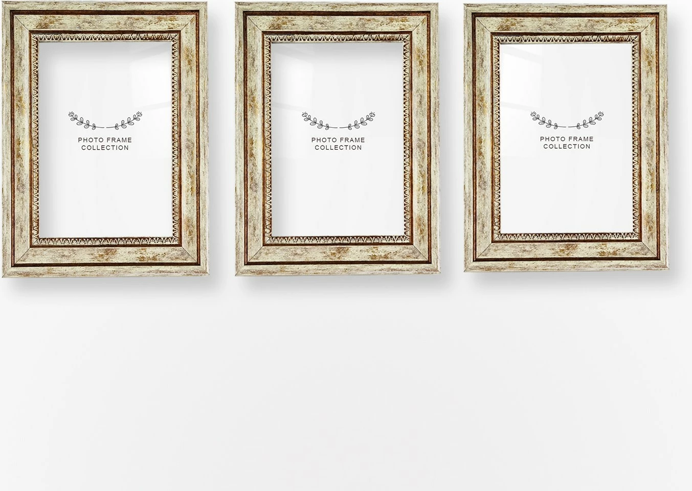 Set kornizash për foto (3 copë), ngjyrë kafe, Evila Originals, 15x21cm, 3BAFC1032_1521
