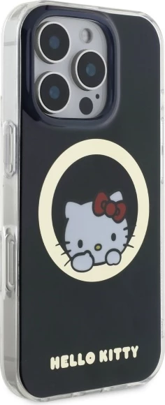 Mbështjellës Hello Kitty IML Sweet Kitty MagSafe për iPhone 16 Pro, zi