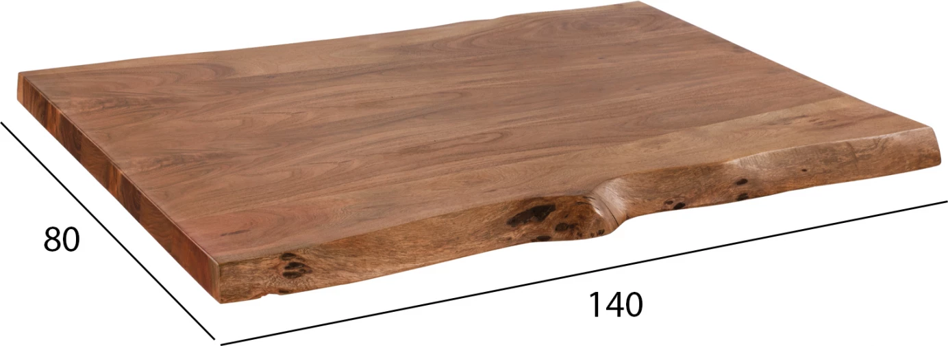 Sipërfaqe tavoline 140x80x4 FH8465.11 prej druri akacie