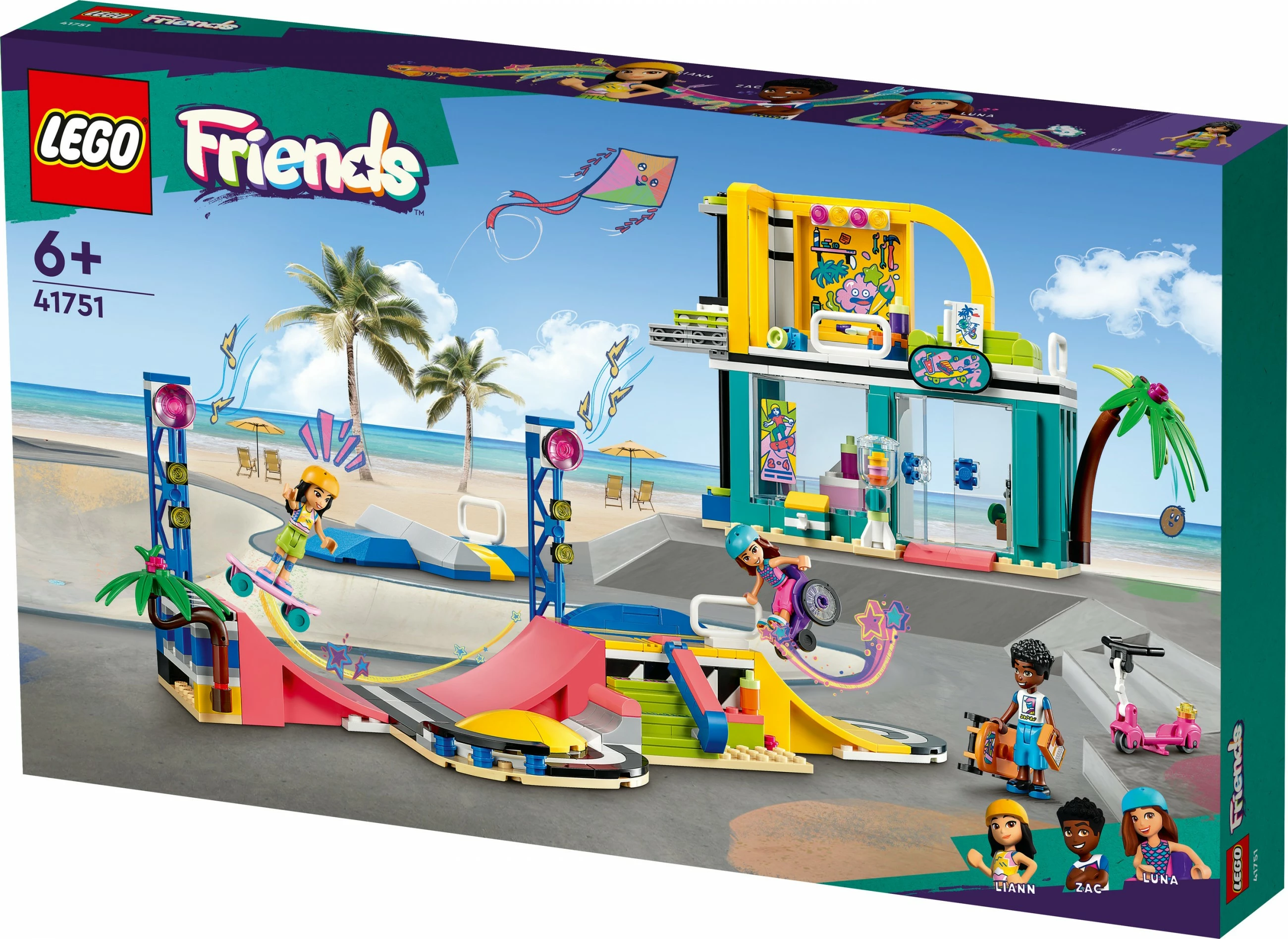 Set ndërtimi LEGO Friends Skate Park, 431 pjesë, Multikolor