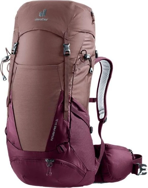Çantë shpine Deuter Futura Pro 38 SL për hiking, 38L, ashrose/cassis
