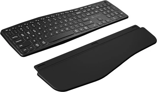 Tastierë Natec Porifera, pa tela, Qwerty, numërike, 12 çelësa multimedialë, e zezë, ndriçim i bardhë