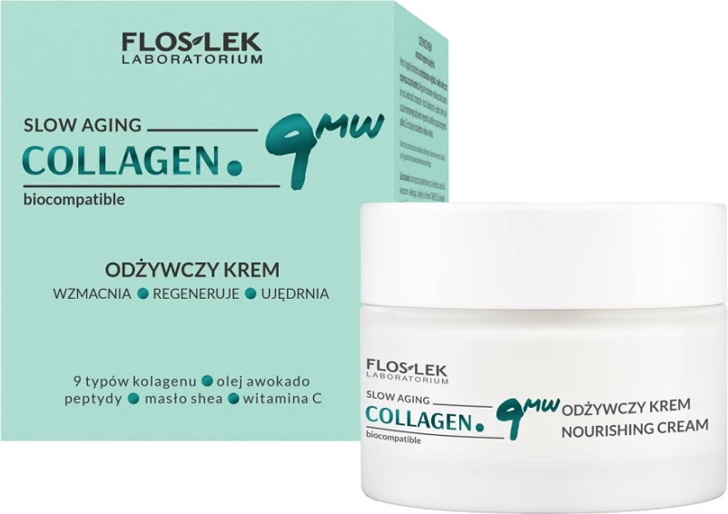 Krem fytyre ushqyes me kolagjen për femra Floslek Collagen.9MW, 50ml