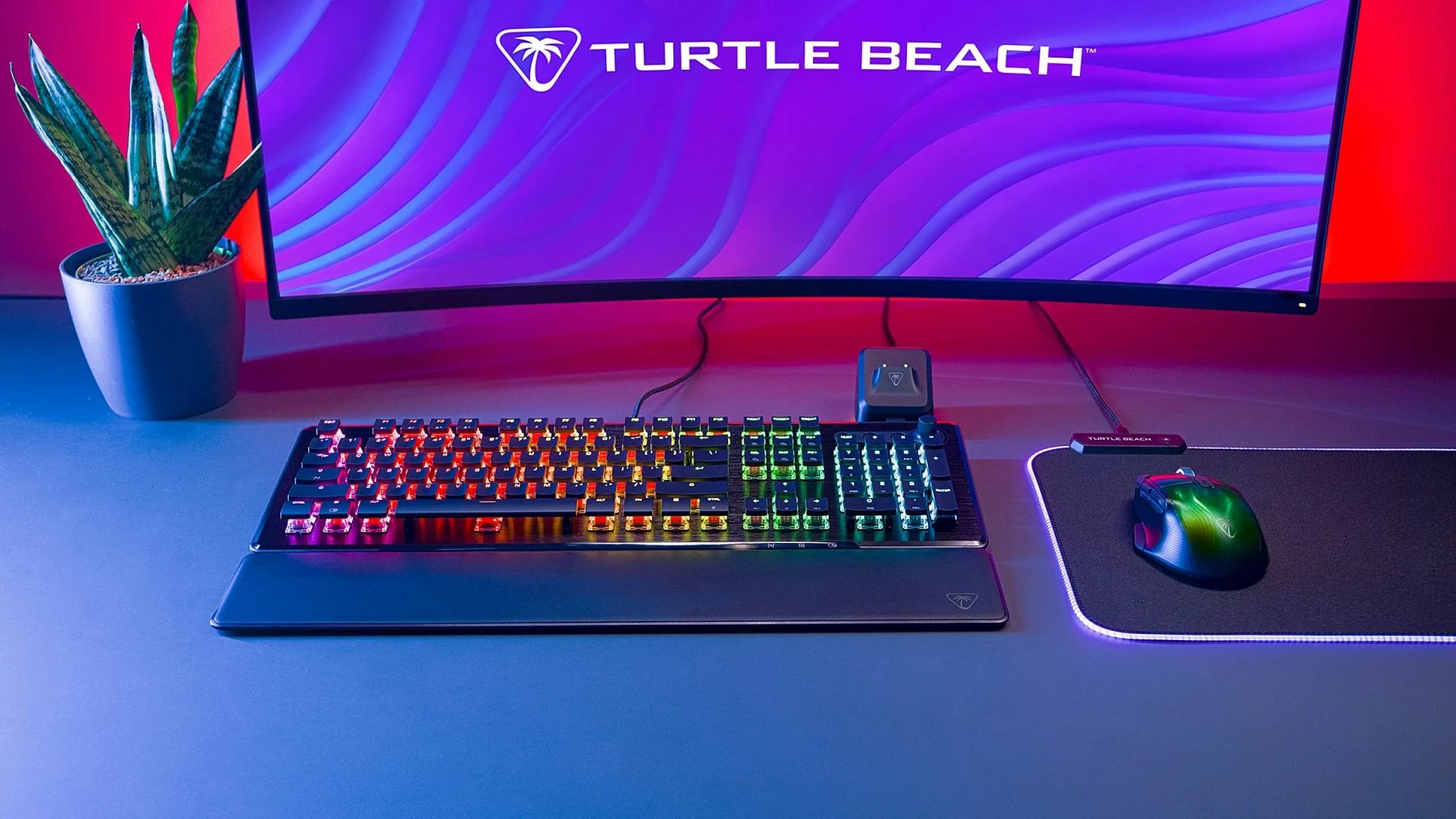 Tastierë mekanike Turtle Beach Vulcan II, full-size, RGB, USB-A, me pushore dore, e zezë