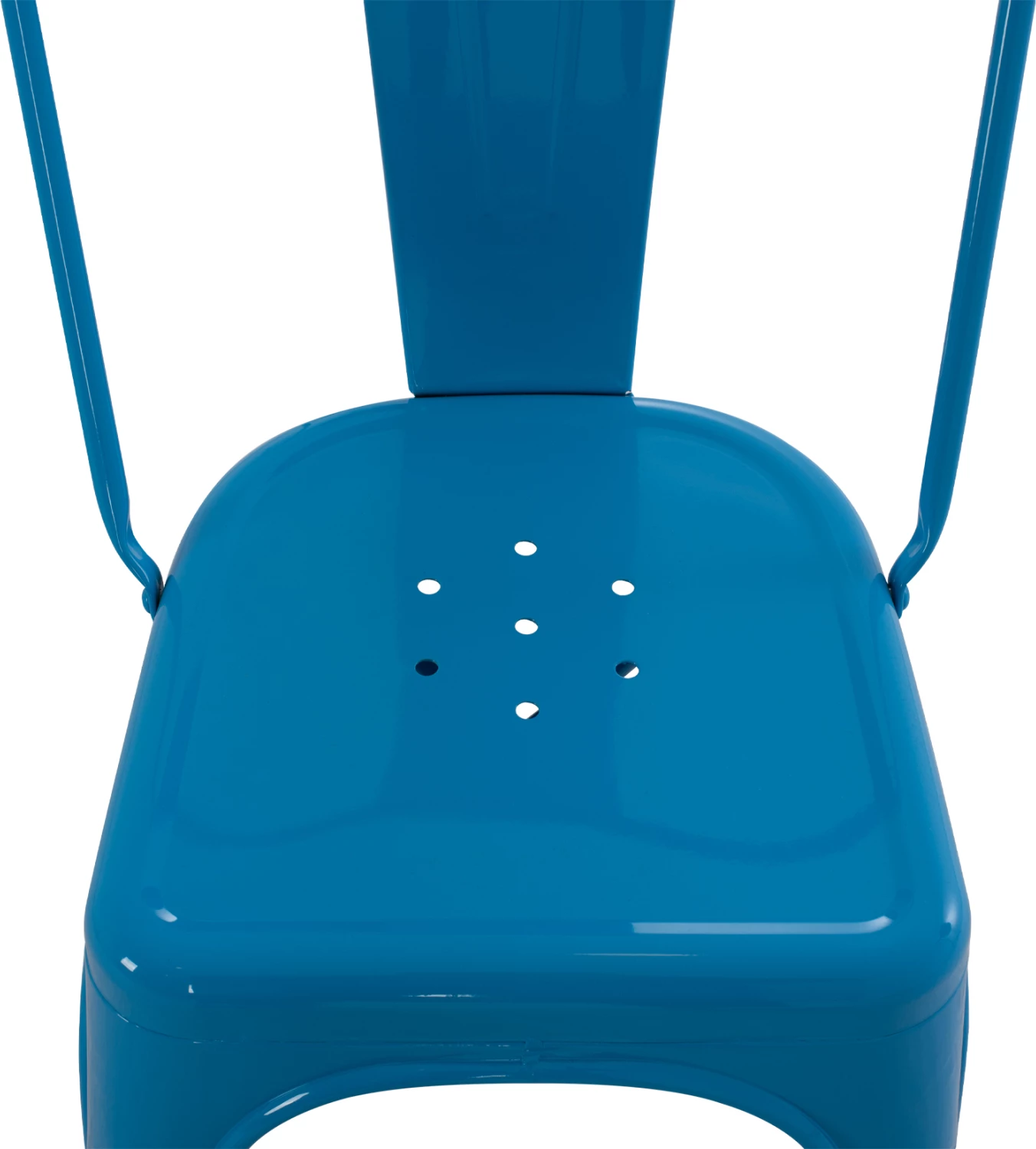 Karrige për ngrënie MELITA-PRO FH8641.48 metalike, ngjyrë kaltër, 44x47x84.5H cm