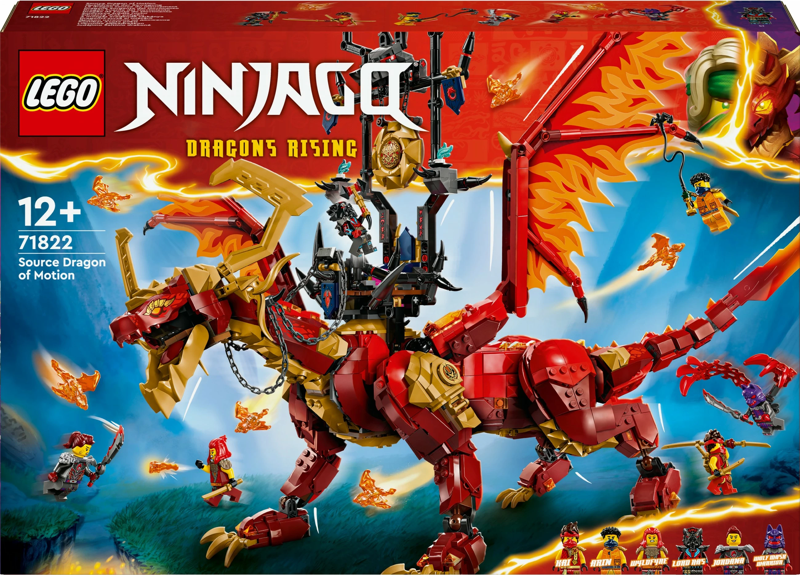 Set ndërtimi LEGO Ninjago 71822 Quelldrache der Bewegung, shumëngjyrësh