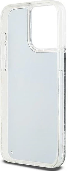 Mbështjellës celular DKNY Liquid Glitter Big Logo për iPhone 13 Pro Max, i zi