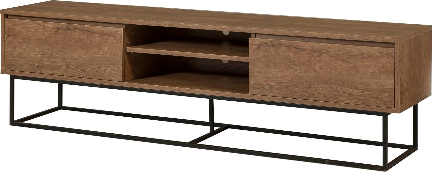 Set mobiljesh për dhomë dite Skye Decor, Laxus Takım 8, ngjyrë arre dhe e zezë