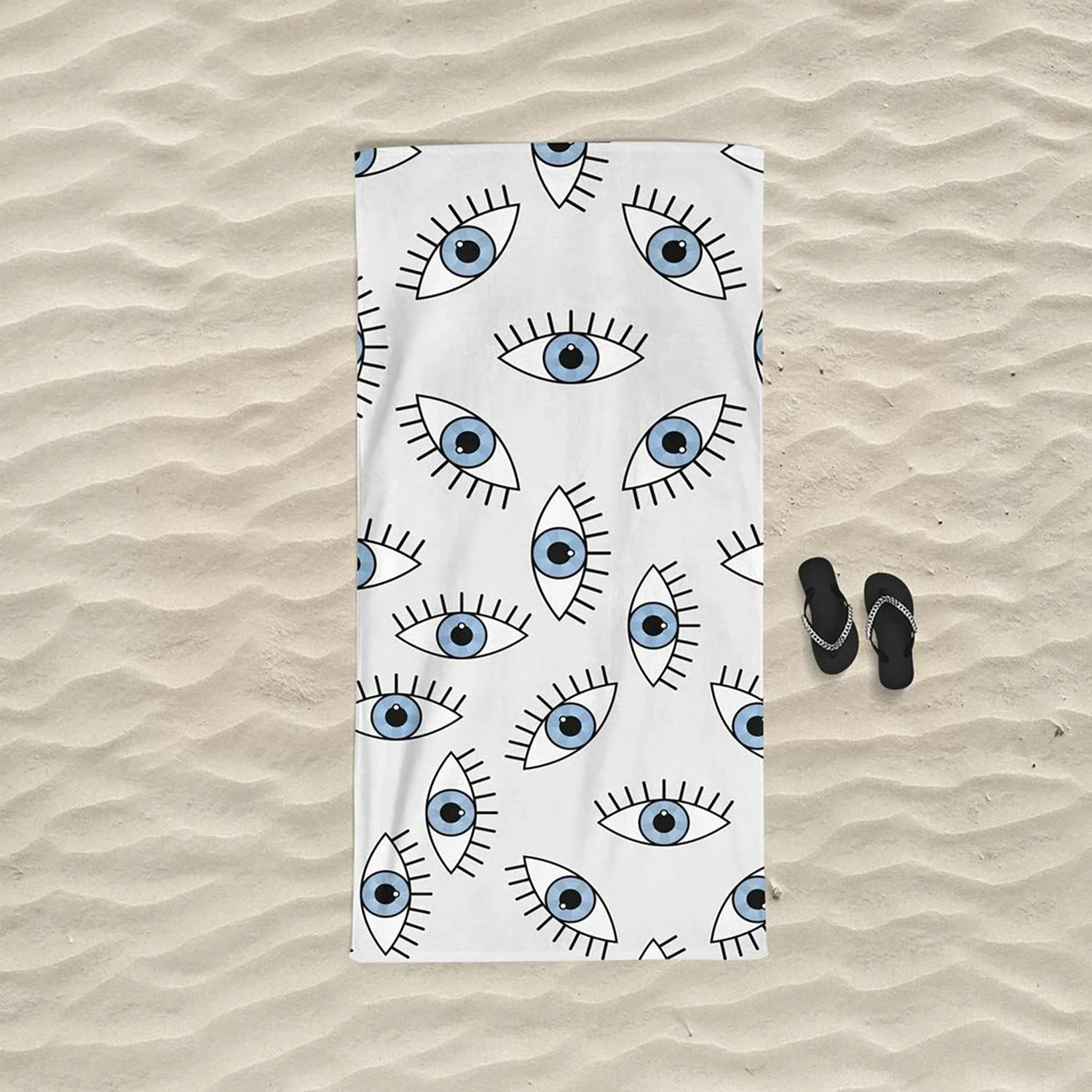 Peshqir plazhi Mijölnir, i kalër/bardhë