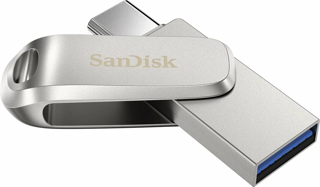 USB SanDisk Ultra Dual Drive Luxe 128GB, USB 3.1, Type-C, argjendtë