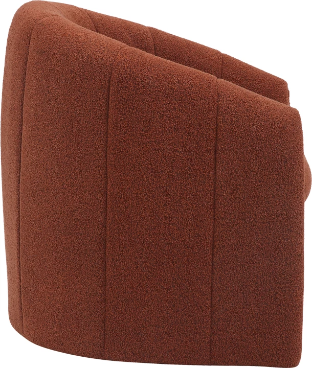 Fotel Fassy, material boucle, ngjyrë pllakë, 80x66x80cm